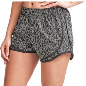 Calvin Klein High Rise Logo Athletic Gym Shorts Workout Plus Sz XXL